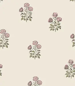 Vintage Floral Peel and Stick Wallpaper Retro Rose Flower Contact Paper for Cabinets Self Adheisv... | Amazon (US)