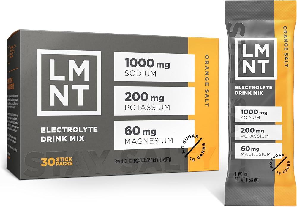 LMNT Zero Sugar Electrolytes - Orange Salt | Drink Mix | 30-Count | Amazon (US)