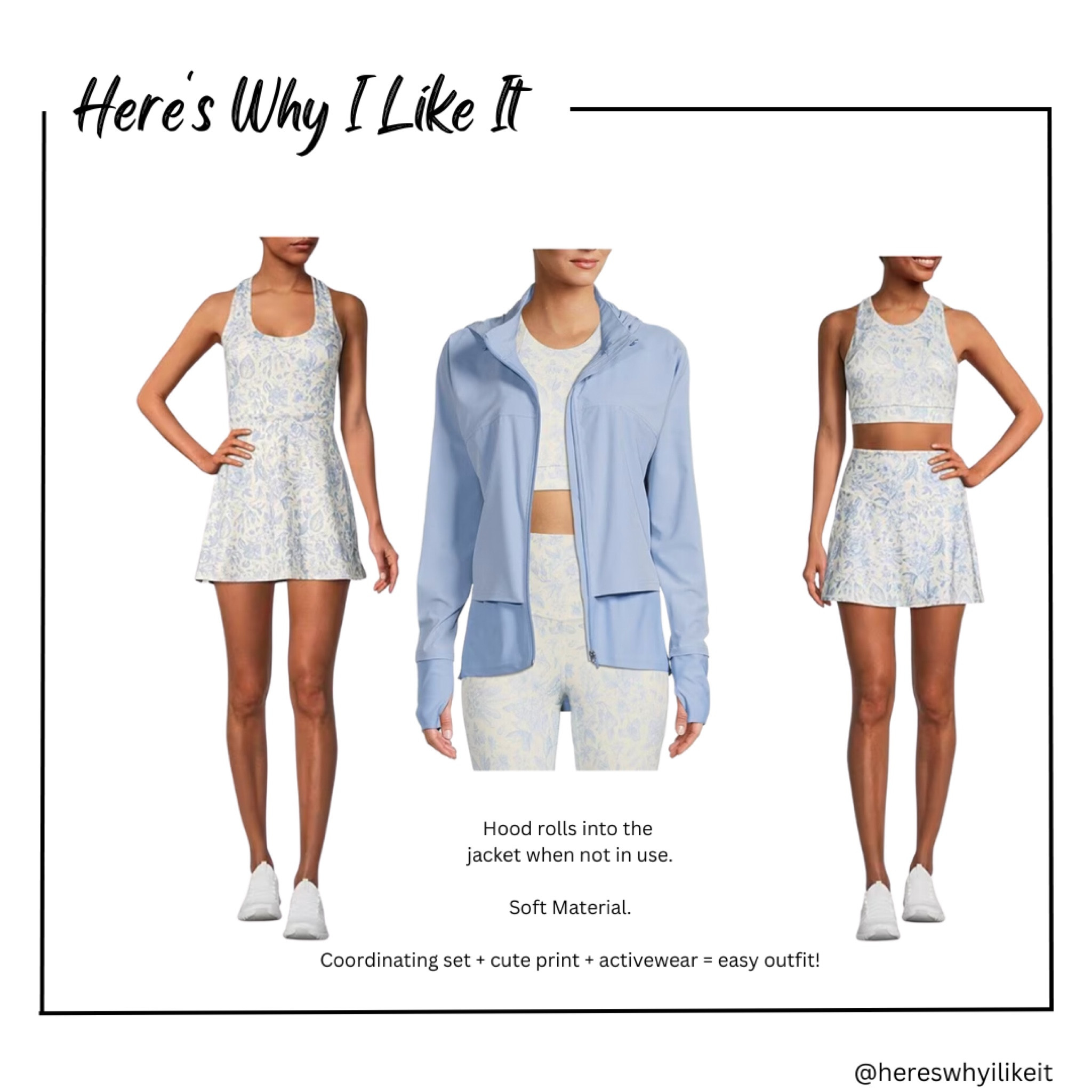 I love this print and it’s all on sale! Which is your favorite piece?  I ordered the toile tennis skirt so far, but the sports bra looks great with all of it and the dress has a cut out in the back.  The hood on this jacket rolls up for when it’s not needed - love that! 



Athleisure, mom outfit, mom ootd, ootd, workout outfit, athletic outfit, casual outfit, tennis outfit, gym outfit, travel outfit, mothers day, mother’s day, mothers day outfit, mothers day brunch, grandmillenial, activewear, resortwear, grandmillenial activewear

#LTKsalealert #LTKfit #LTKFind