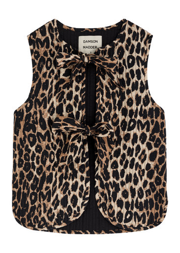 Tilly leopard-print cotton gilet | Harvey Nichols
