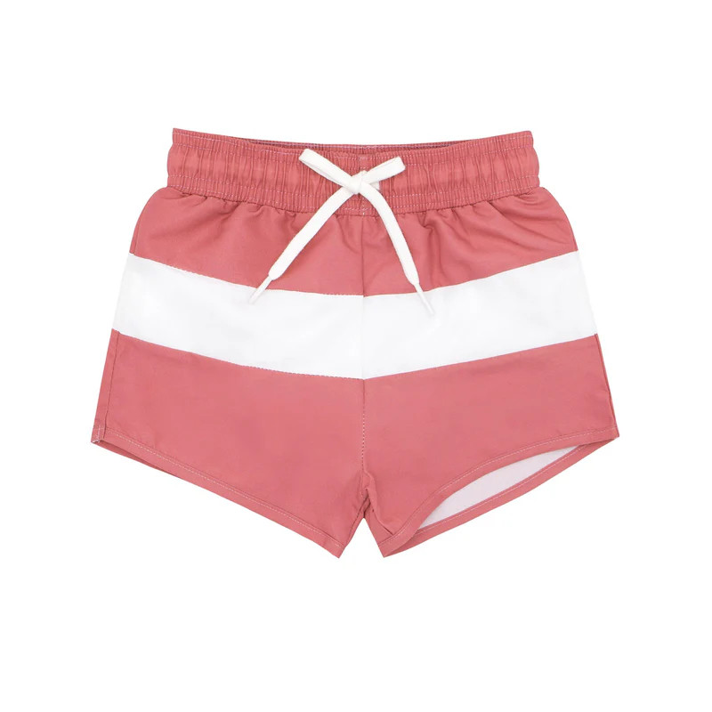 boys nantucket red colorblock boardie | minnow