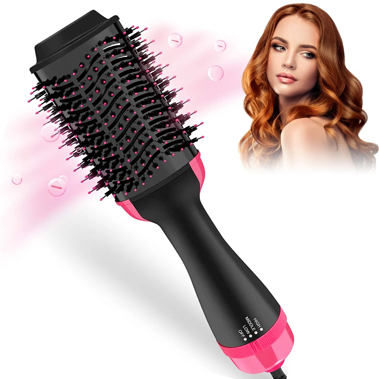 One Step Hair Dryer,Volumizer Hot Air Hair Dryer Brush,Salon Negative Electric Blow Dryer Rotatin... | Walmart (US)
