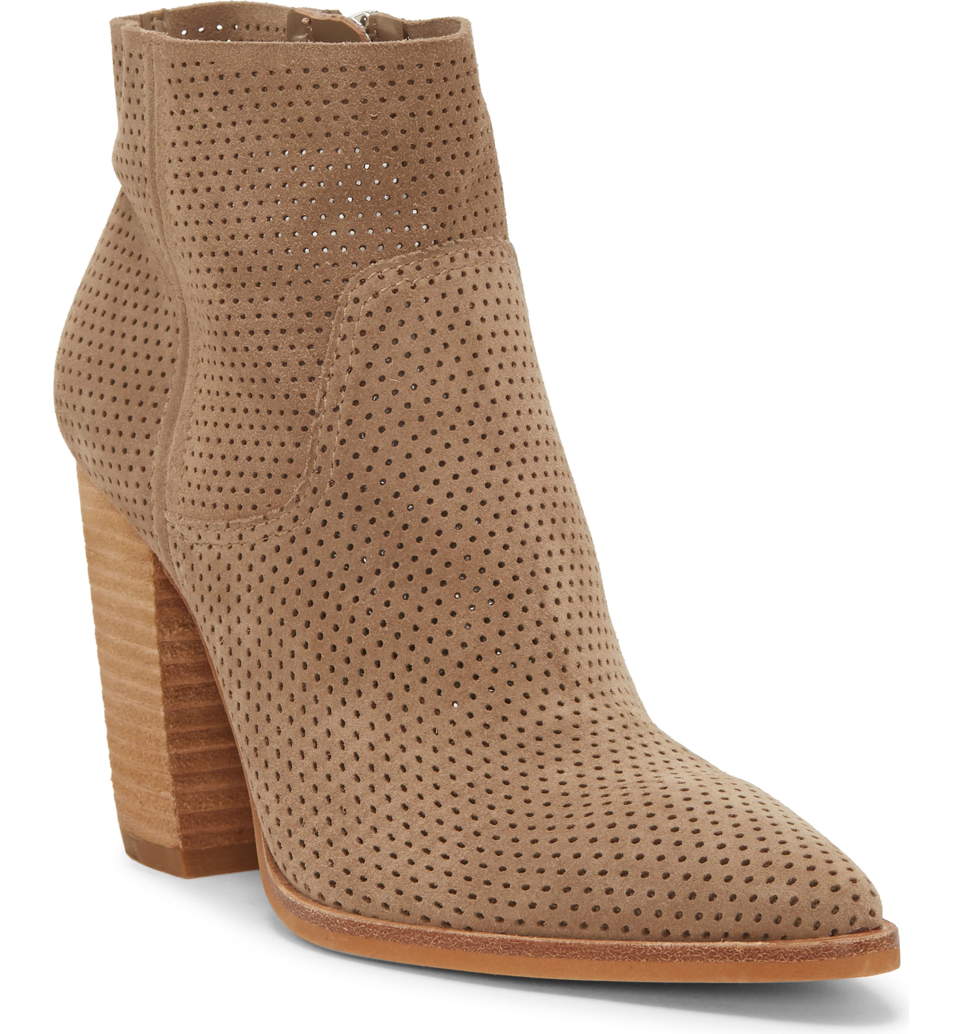 Cava Perforated Pointy Toe Boot | Nordstrom