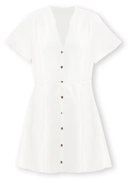 Women's Nine West Flutter Sleeve Button Front Godet Dress | Kohl's