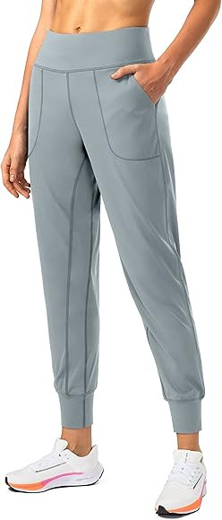 Soothfeel Women's Joggers with Zipper Pockets High Waisted Athletic Workout Yoga Pants Joggers fo... | Amazon (US)