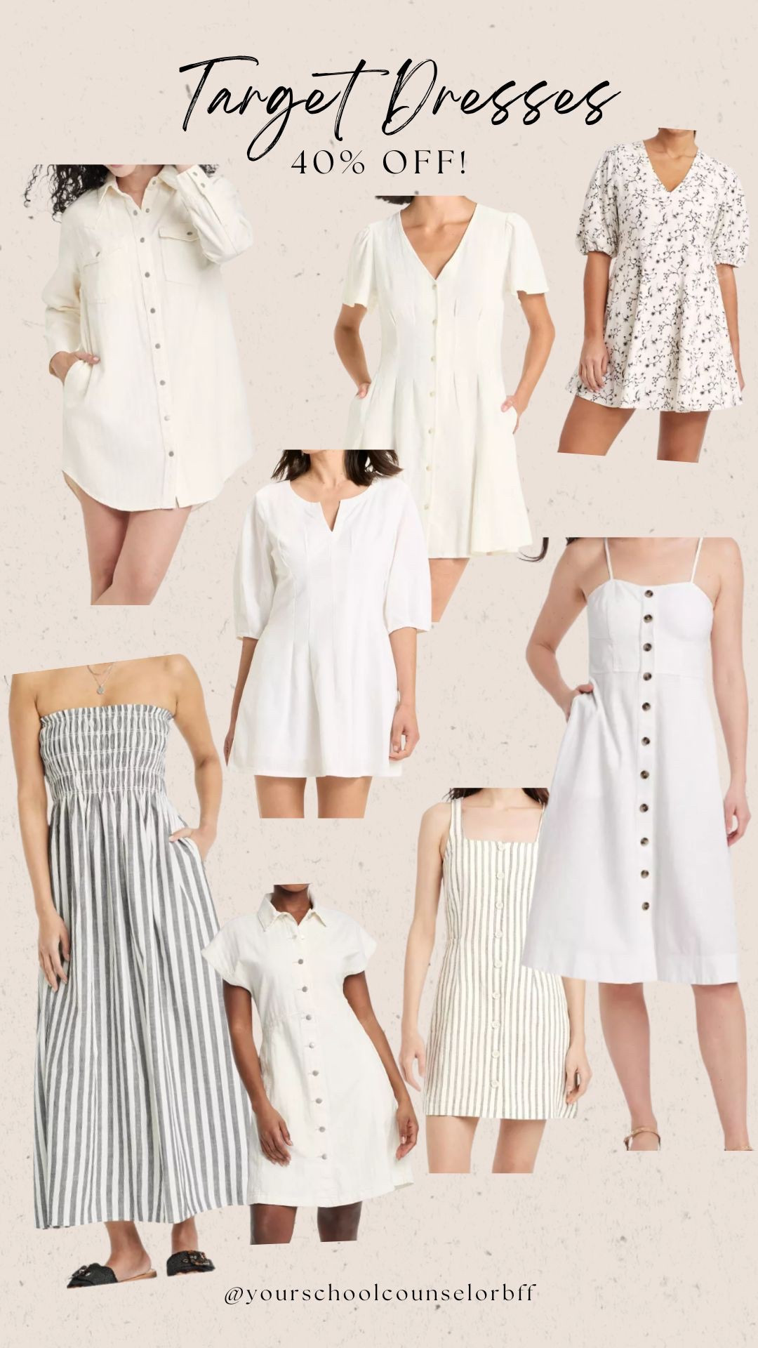 40% off dresses at target this week!!! 

#LTKSaleAlert #LTKFindsUnder50 #LTKStyleTip