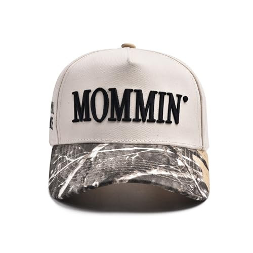 Women’s Mommin Trucker Hat – Vintage Two-Tone Ponytail Baseball Cap, Embroidered Adjustable Hat, Great Gift for Mom & Women Camo | Amazon (US)