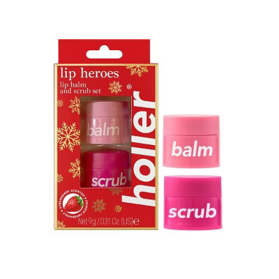 Holler and Glow Lip Balm and Scrub Duo - Cherry Pink - 2ct | Target