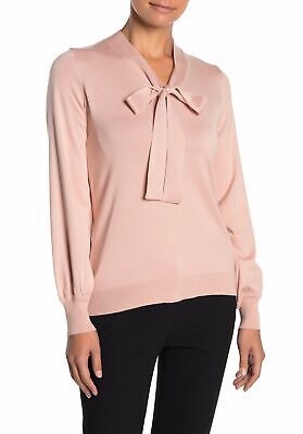 Details about   Adrianna Papell Women Petite Tie Neck Knit Sweater | Size - XL | Peach Quartz | eBay US