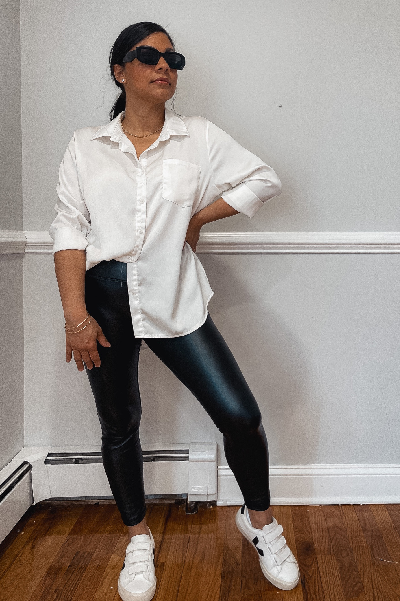 Thank you for stopping by! Follow for more Amazon fashion!💗

Leather leggings (Size S), White Blouse (size L), Veja Sneakers (size 7)

Mom outfit, casual style, Amazon finds, Amazon fashion, daily outfits, daily looks, spring look, NYC style, mom look, amazon deals

#LTKstyletip #LTKunder50 #LTKFind