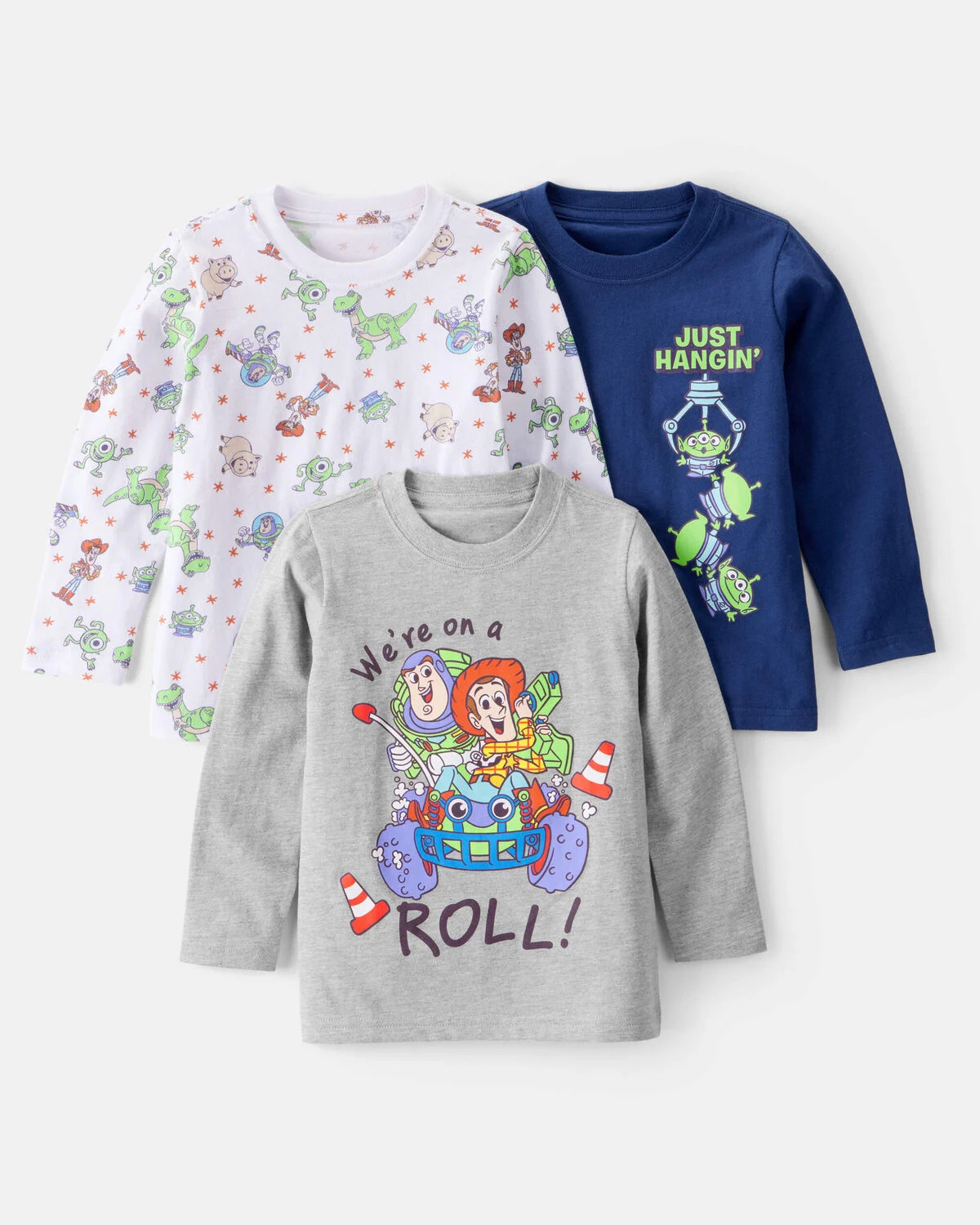 Toddler Boy 3-Pack Pixar© Toy Story Long-Sleeve Tees | Carter's | Carter's Inc