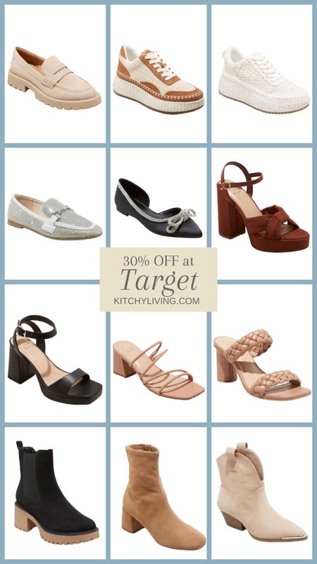 30% OFF Women’s Shoes at Target #nocodeneeded #targetstyle #targetfashion #cybermonday 

#LTKCyberWeek #LTKfindsunder50 #LTKsalealert