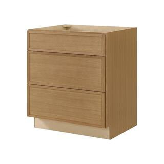 Hampton Bay Leyton 30 in. W x 24 in. D x 34.5 in. H Ready to Assemble Plywood Slim Shaker Drawer ... | The Home Depot