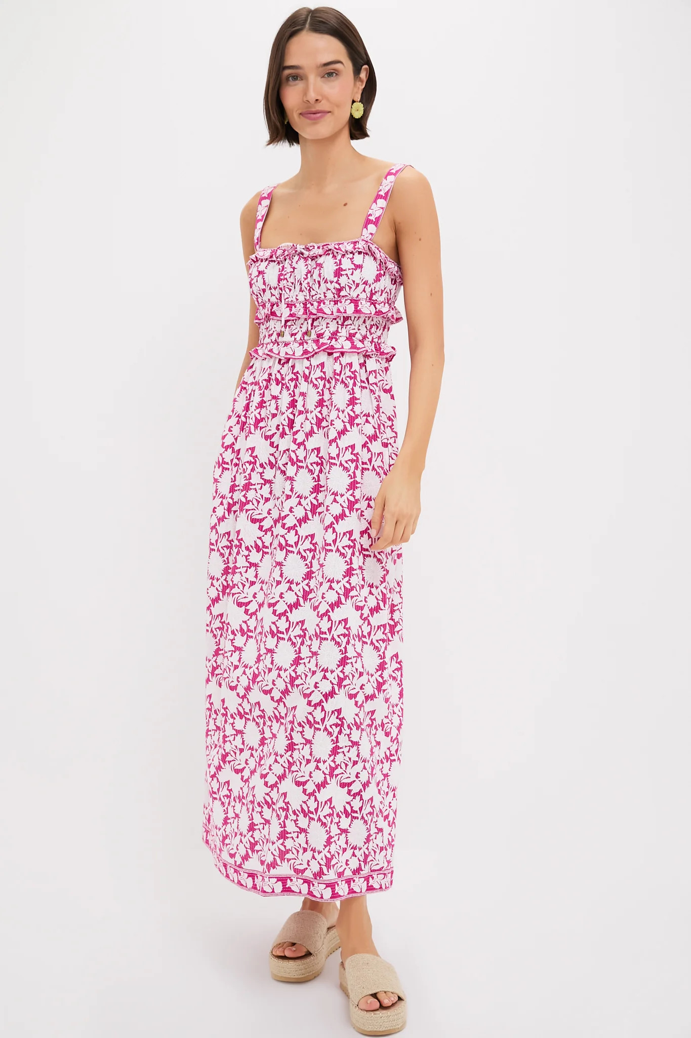 Pink and White Denise Maxi Dress | Tuckernuck (US)