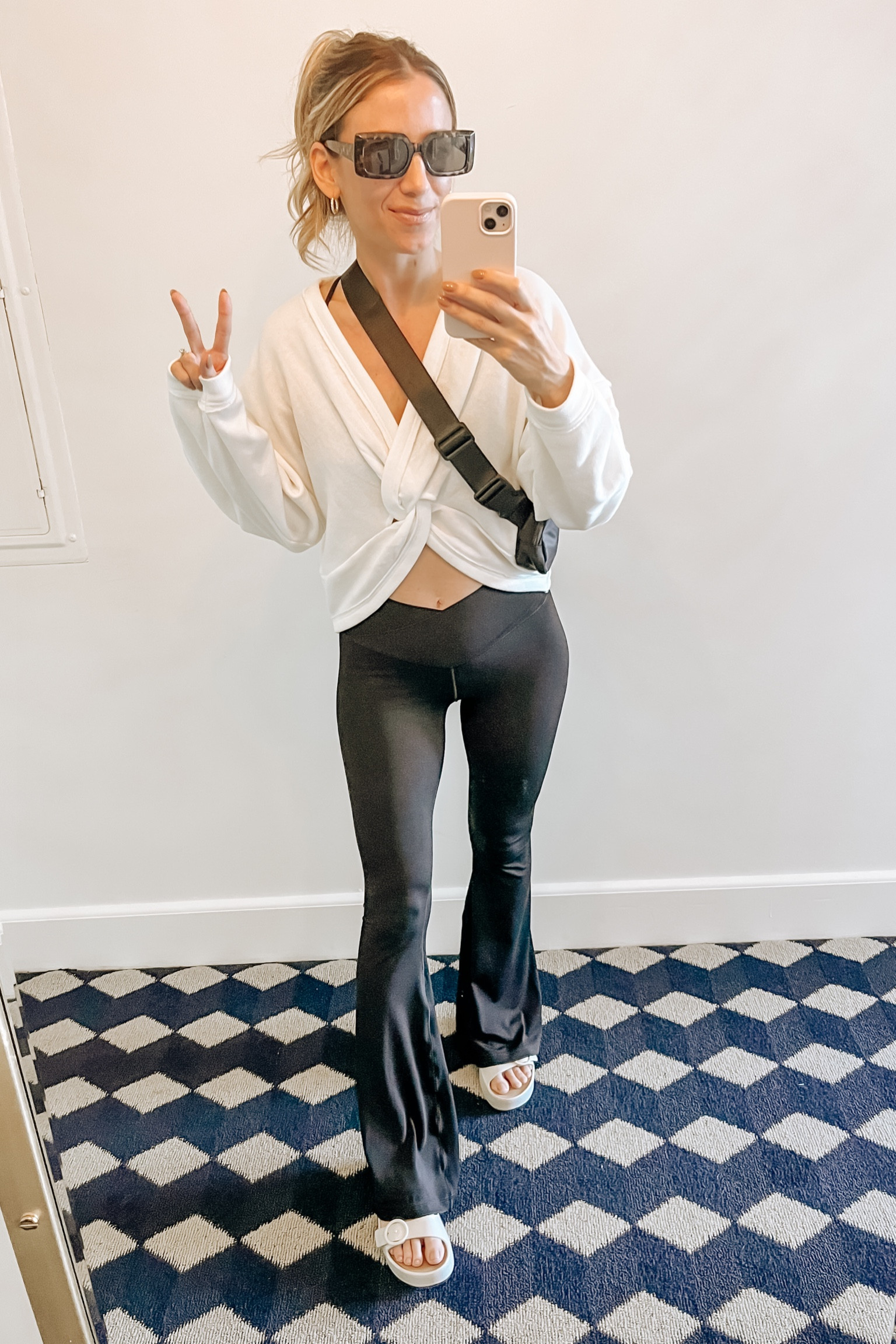 Casual brunch fit for a Miami morning! Comfy and stylish all the way! Love how the bottom cut of this top and the criss-cross on the pants leave the cutest little cut-out peeking through on the waist. Also, I’m beyond obsessed with these lemon jelly sandals and they’re finally on Amazon! They go with so many different looks and are crazy comfortable, highly recommend! #casualclothes #comfort #casualcute 



#LTKstyletip #LTKfit #LTKunder100