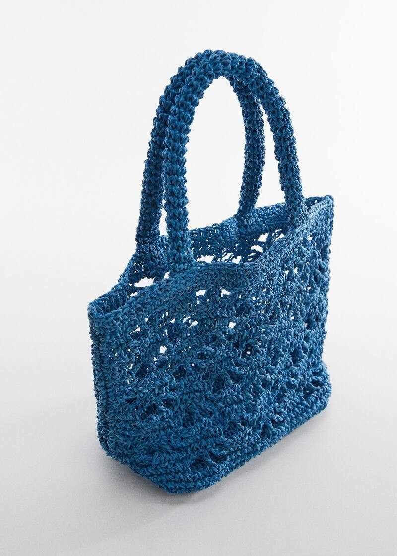 Double-handle raffia bag | MANGO (US)