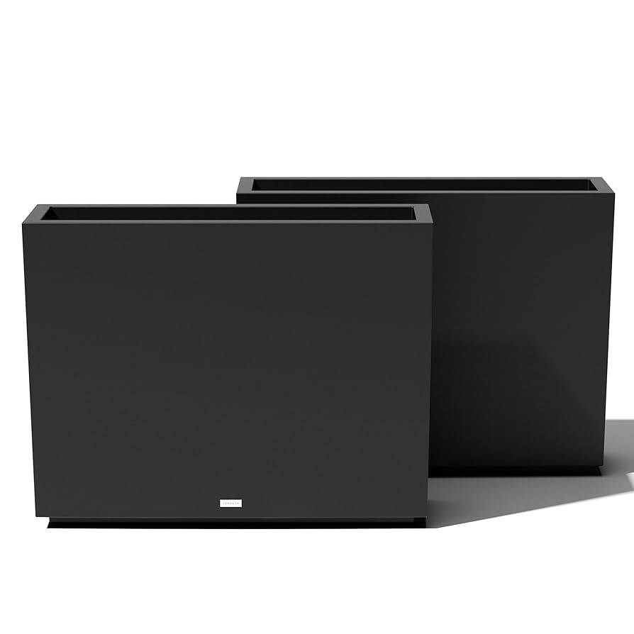 Veradek Block Series Span Plastic Planter - Tall Rectangular Planter for Indoor or Outdoor Patio/... | Amazon (US)