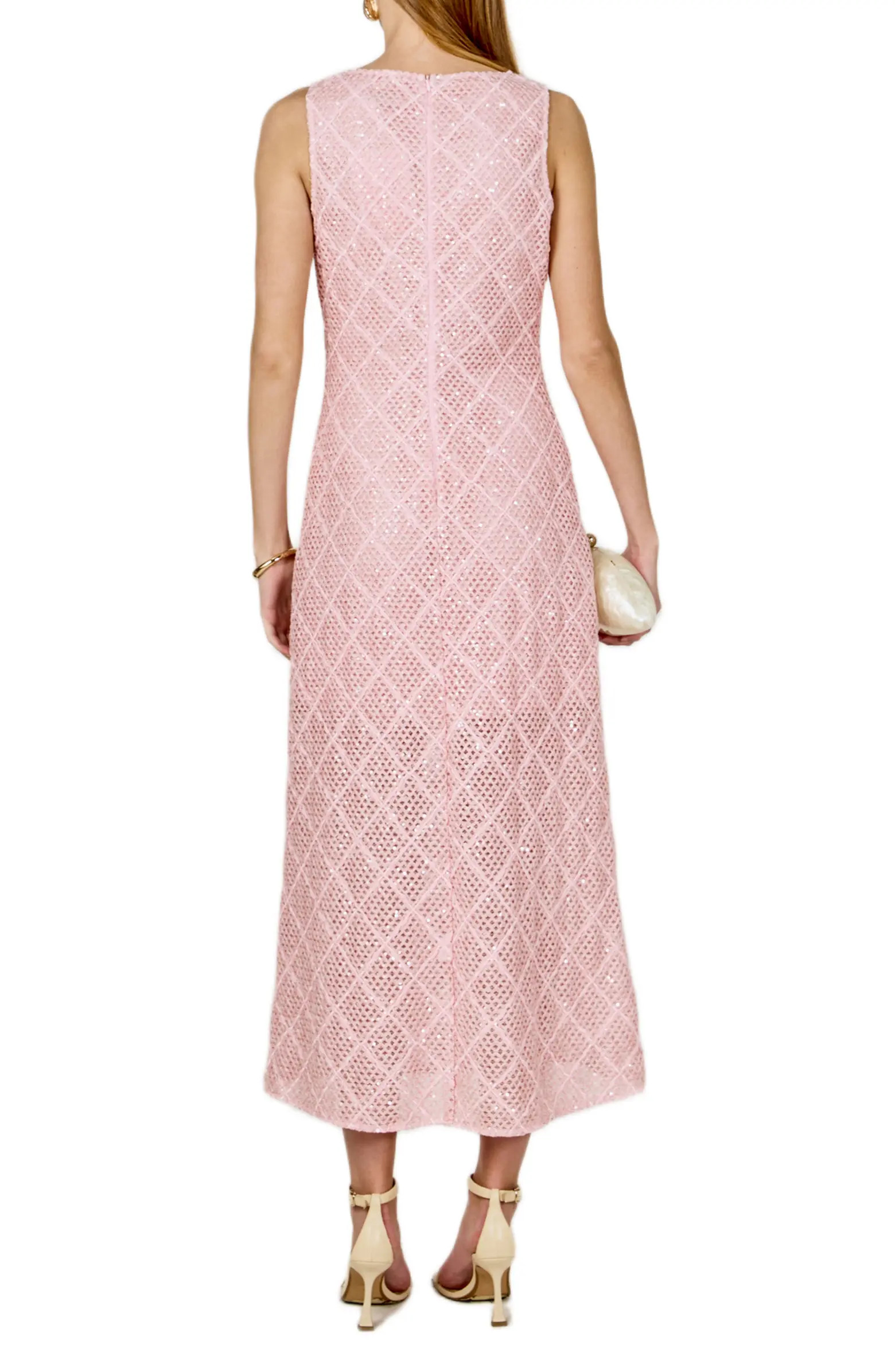 Sequin Open Stitch Dress | Nordstrom
