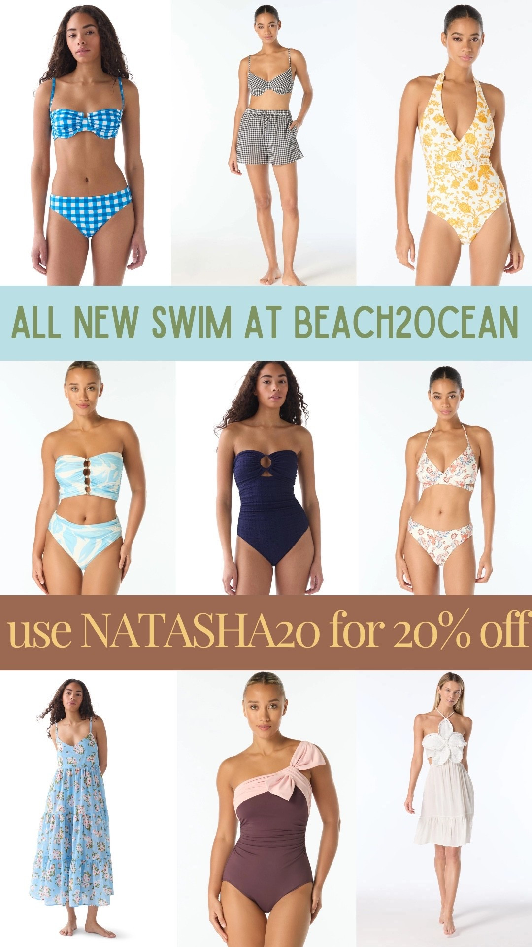 #ad • the latest and greatest from @Beach2Ocean swim • use NATASHA20 for 20% off!  

#LTKSeasonal #LTKSaleAlert #LTKSwim