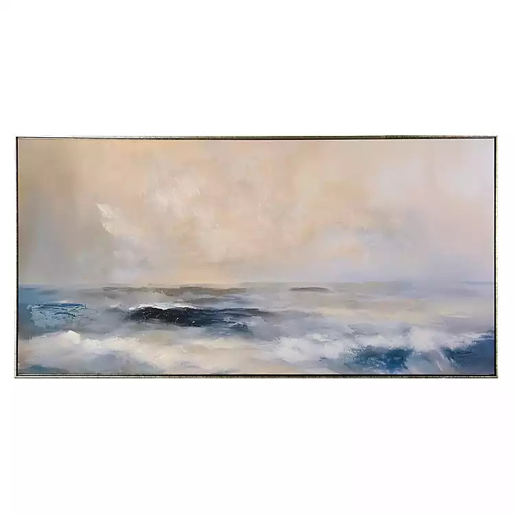 Moody Ocean Framed Canvas Art Print | Kirklands Home | Kirklands