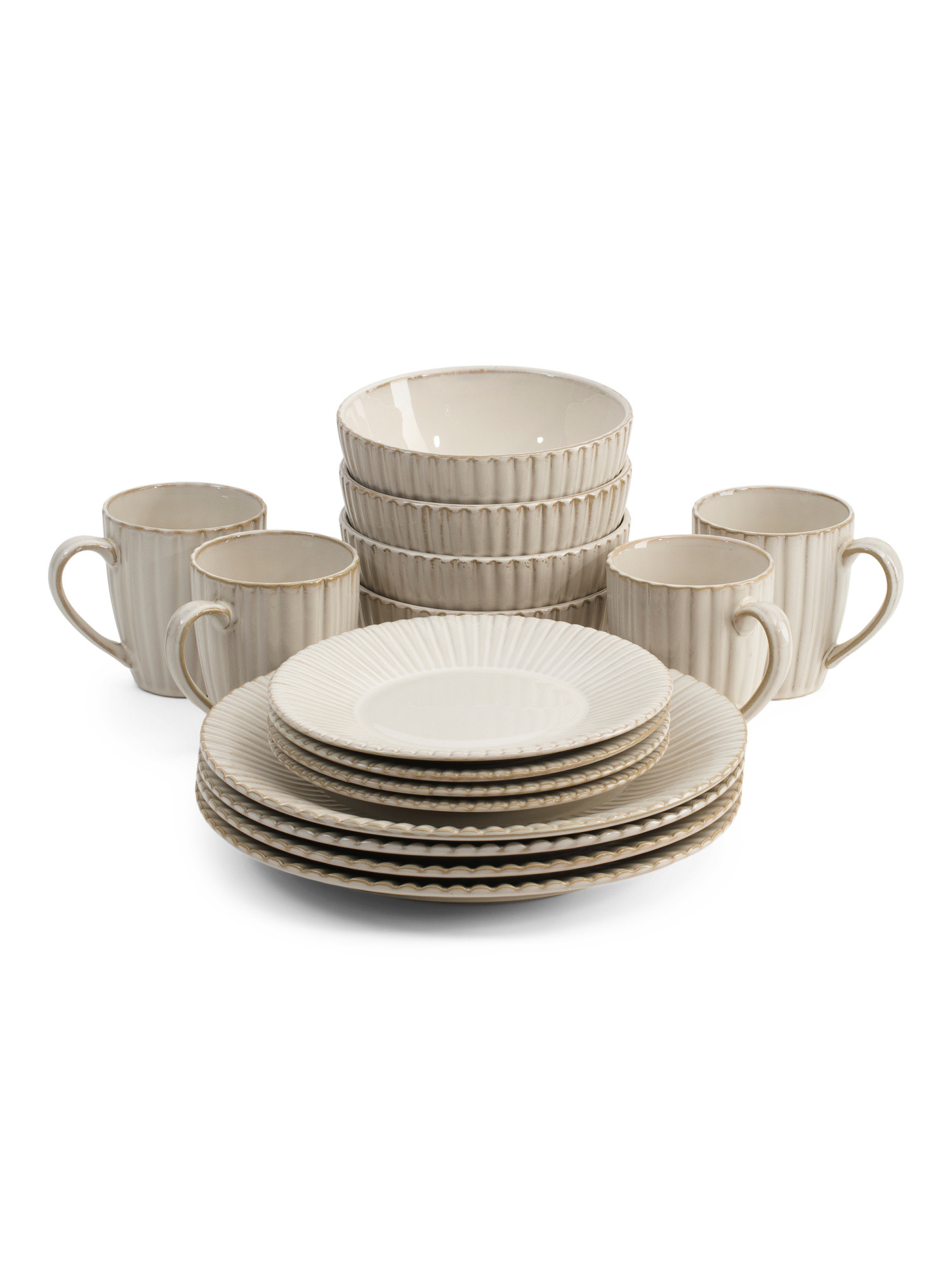 16pc Reactive Stoneware Dinnerware Set | Kitchen & Dining Room | Marshalls | Marshalls