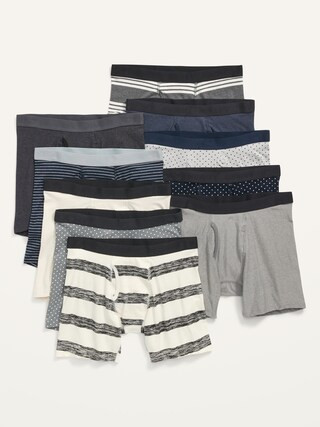 Soft-Washed Built-In Flex Boxer-Briefs Underwear 10-Pack for Men -- 6.25-inch inseam | Old Navy (CA)
