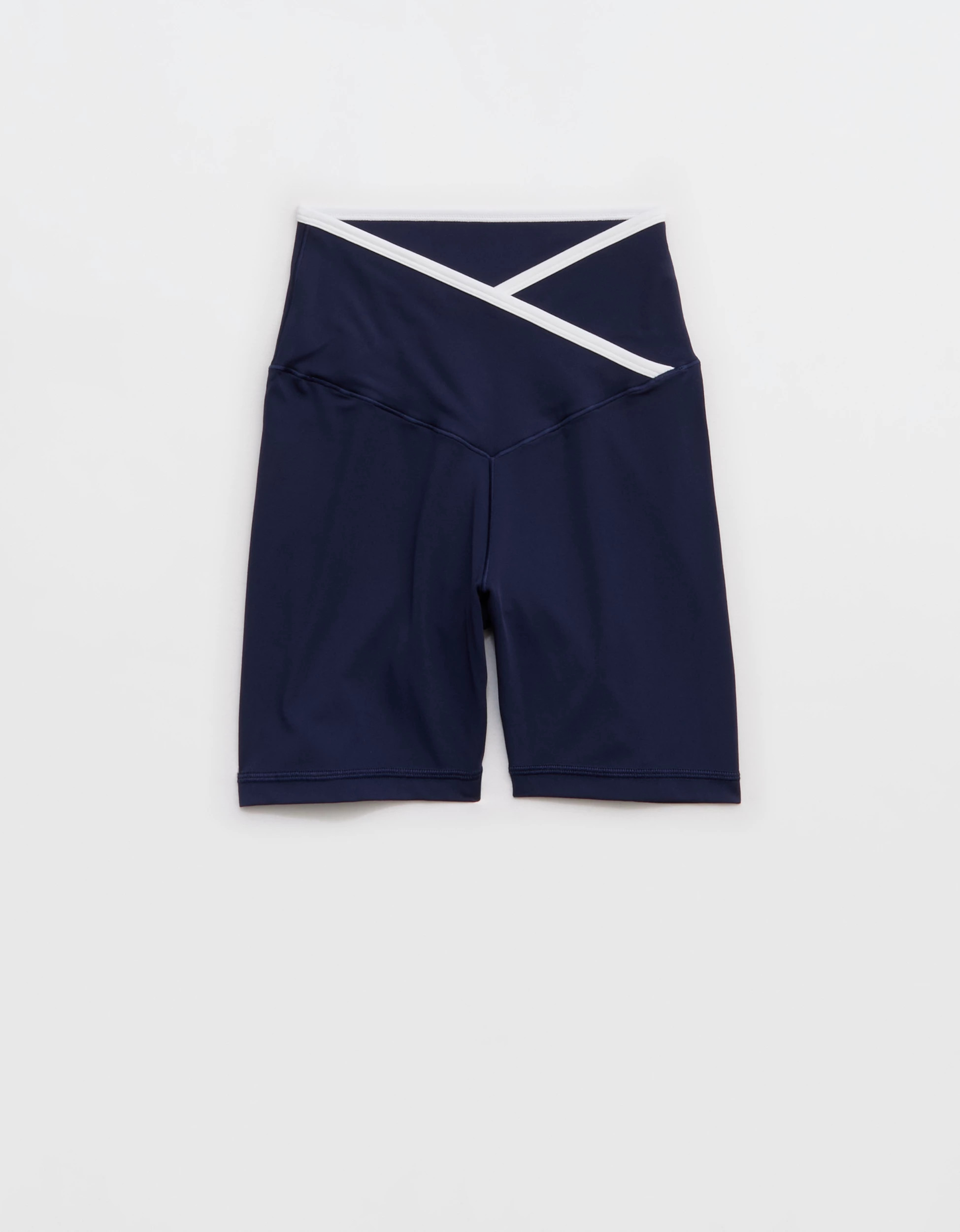 OFFLINE By Aerie Real Me Tipped Crossover High Waisted 5" Bike Short | Aerie