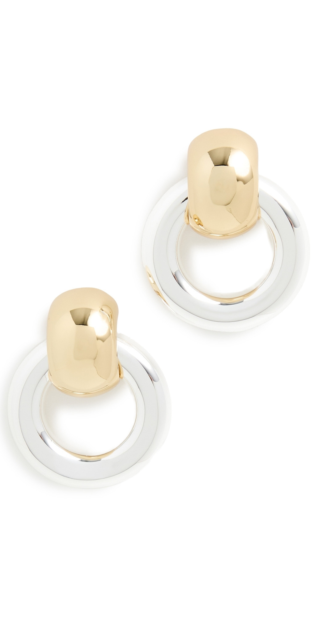 JENNY BIRD Mega Faye Knocker Earrings Two-Tone One Size | Shopbop
