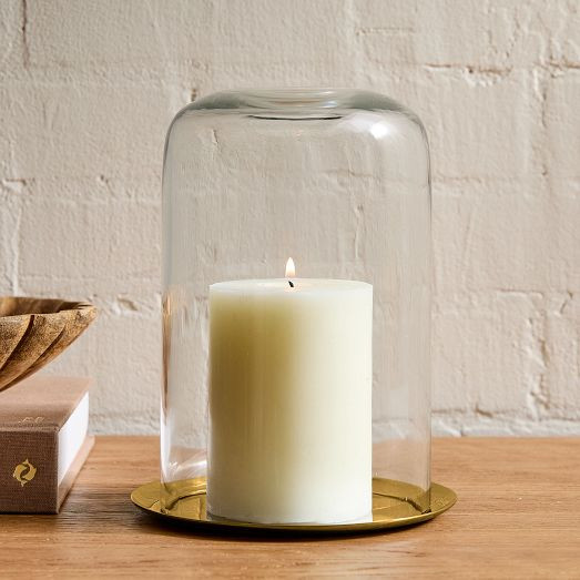 Kuba Glass &amp; Metal Cloche | West Elm (US)