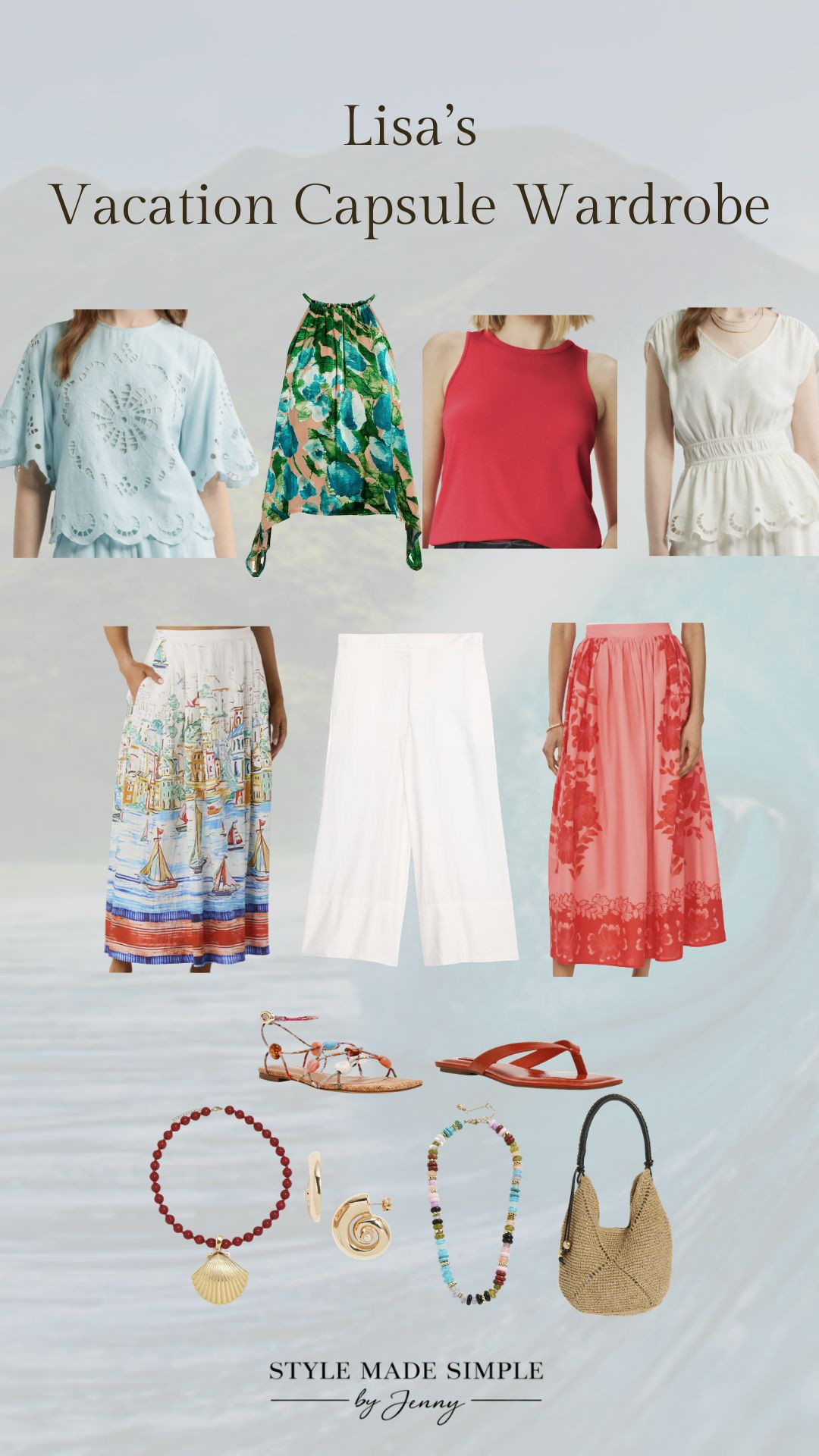 Lisa’s daughter-in-law gifted her one of my custom vacation capsule wardrobes for her Hawaii trip 🌴 We created a colorful, elevated over-50 vacation wardrobe with versatile pieces that effortlessly mix and match for dinners, excursions, beach days, and travel.

Goodbye overweight baggage fees 👋🏼 I virtually pack your suitcase with thoughtfully selected pieces that cover every occasion on your trip, plus a curated lookbook showing you exactly how to style everything.

This is one of my favorite services for busy women who want to look chic on vacation without overpacking or stressing about outfits ✈️


Book your custom capsule wardorbe at: https://stylemadesimplebyjenny.com


Vacation Capsule Wardrobe /Over50Fashion / Hawaii Outfits /Resort Wear / Vacation Style

#LTKTravel #LTKOver40