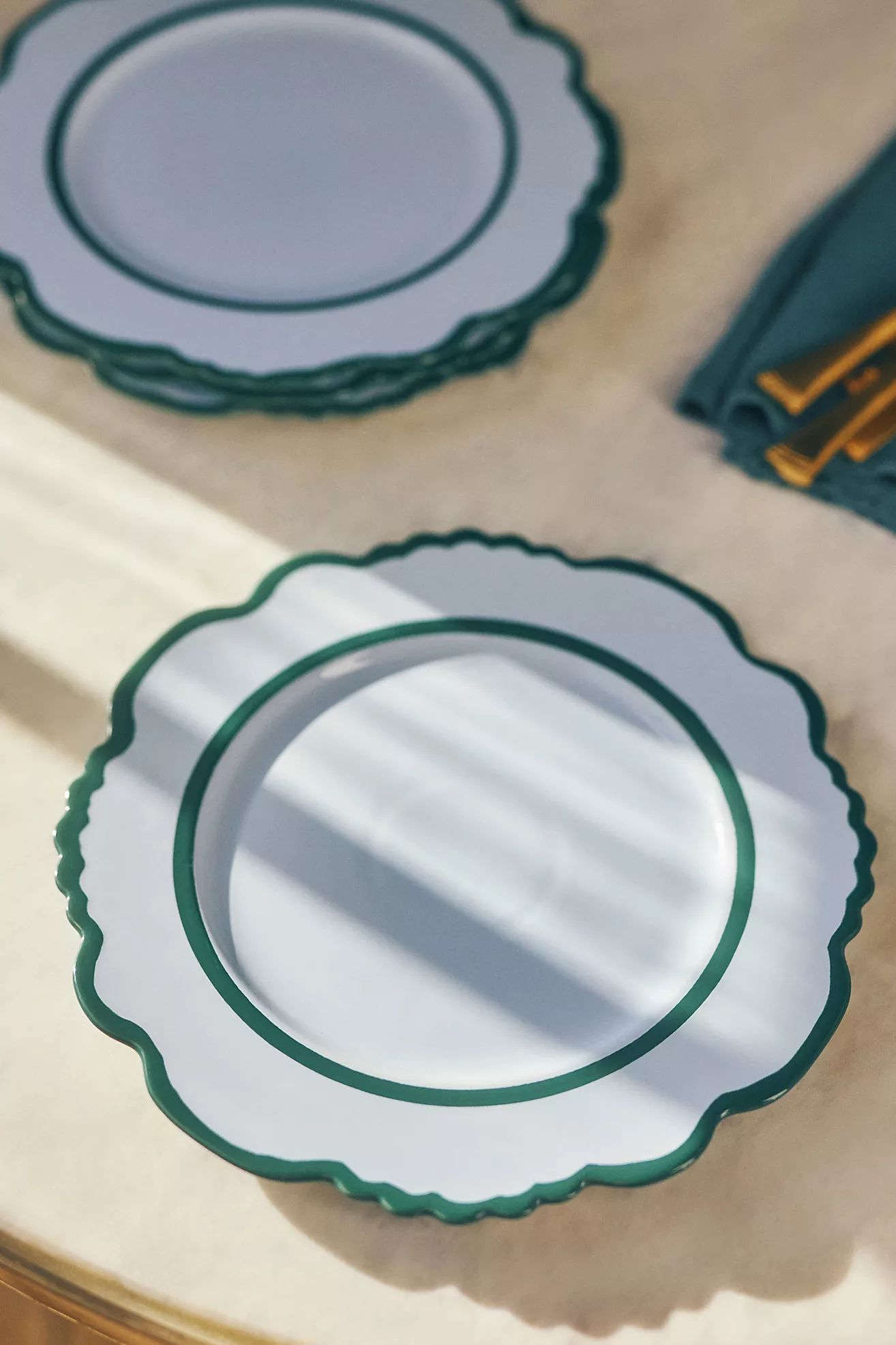 Lyla Solid Dinner Plates, Set of 4 | Anthropologie (US)