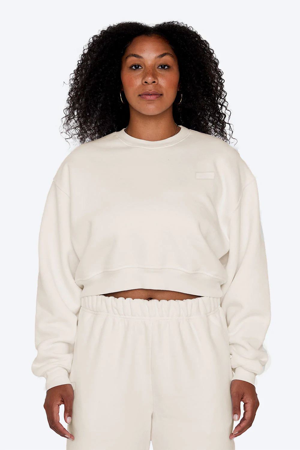 CROPPED CREWNECK - BLANC | SET Active