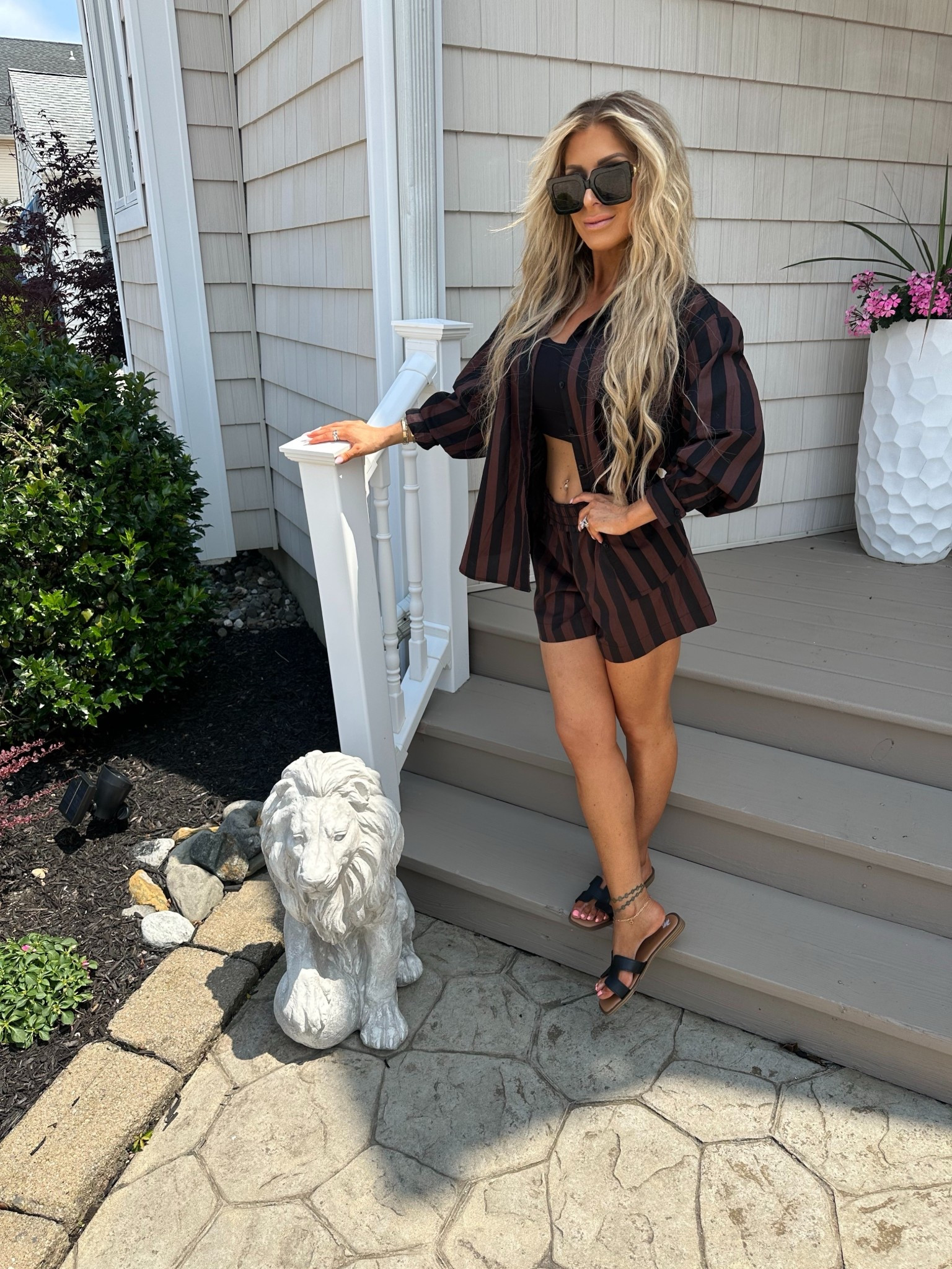 Love this set for the summer 
Size xxs in shorts ( run on bigger side ) 
Xs in top 

#LTKFindsUnder50 #LTKSwim #LTKSaleAlert