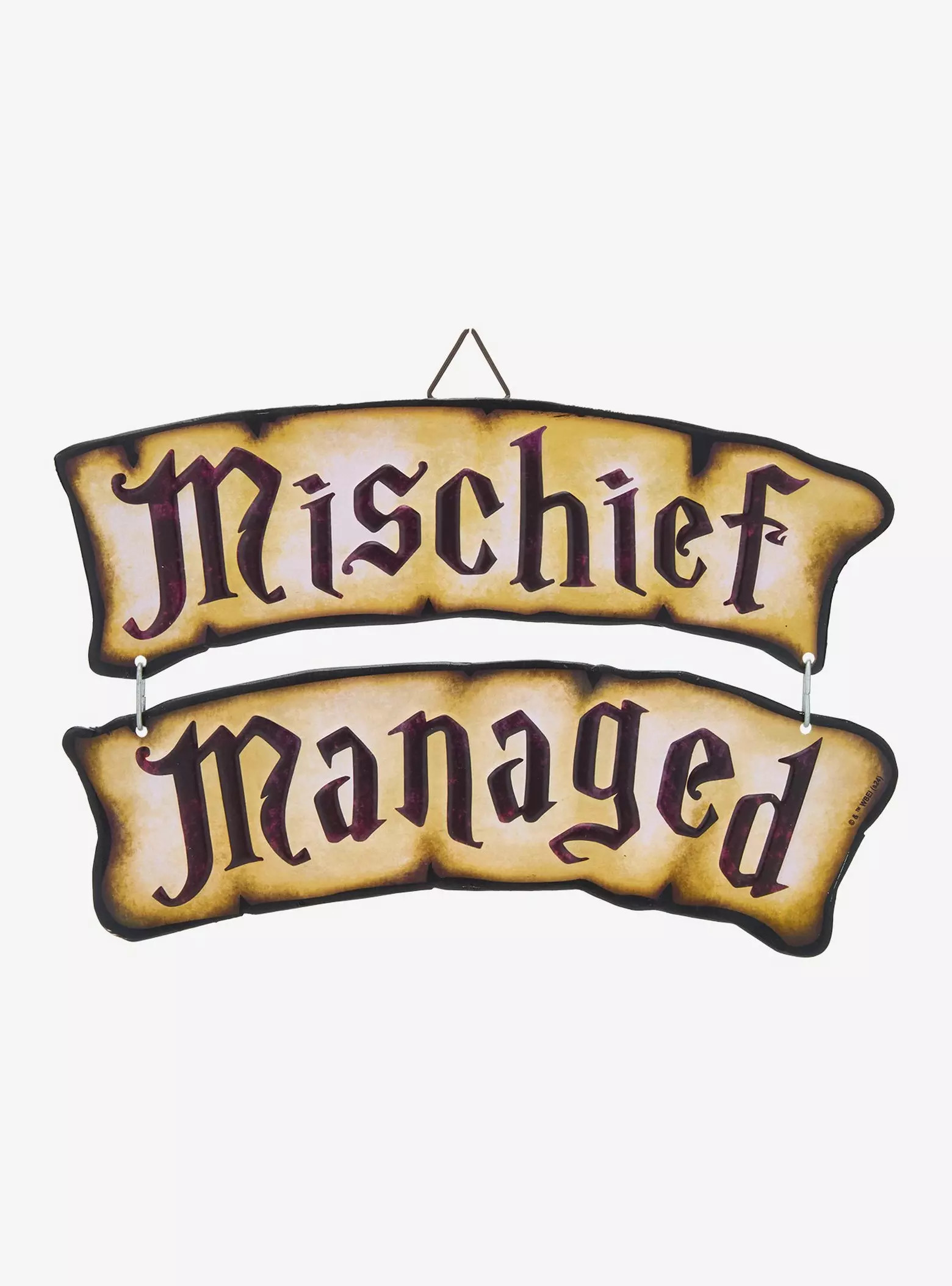 Harry Potter Mischief Managed Hanging Wall Art | BoxLunch