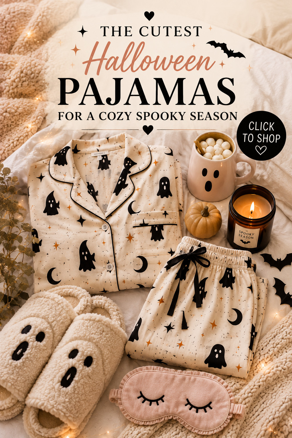 👻 Cozy up for spooky season in the cutest Halloween pajamas! From playful ghost prints and cozy slippers to soft sleepwear perfect for movie nights, these are the Halloween pajamas I’d want for staying in all October. 🖤🎃

Shop the Halloween pajama finds through my links! 🛍️ 

 #LTKootd #LTKSeasonal