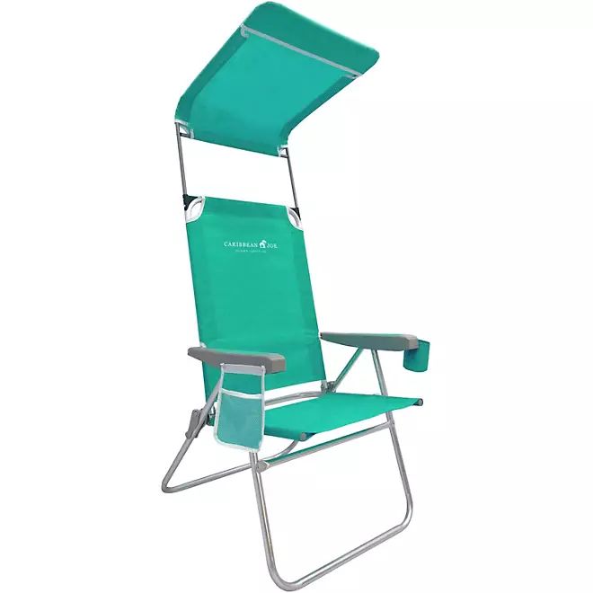 Caribbean Joe Folding Beach Chair w/ Canopy | Academy Sports + Outdoors