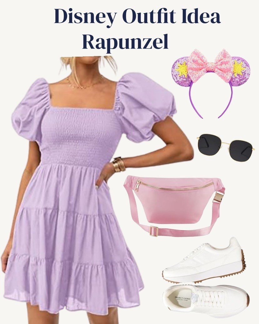 ✨ Rapunzel-Inspired Disney Outfit 💜🌸

Stepping into the parks Tangled-style with this dreamy light purple puff sleeve dress—perfect for channeling Rapunzel vibes while staying comfy all day! 💕 I paired it with a pink belt bag, trendy sunglasses, and white sneakers for the ultimate princess-inspired yet practical Disney outfit! 👑🏰

This Amazon outfit is perfect for a Disney trip add some biker shorts under for extra comfort and modesty!  Bring a little Rapunzel magic to your next park day at Disney World! 💫💜

#RapunzelDisneyBound #DisneyOutfit #DisneyStyle #WhatToWearToDisney #DisneyParksFashion #DisneyBound #MagicKingdomStyle #AmazonFashion #LTKDisney #LTKTravel #AmazonFinds #DisneyAmazonFinds #ComfyAndChic #DisneyVacationPacking #DisneyPrincessStyle #MidSizeFashion #FeminineFashion #PreppyStyle #RapunzelDisneyBound #DisneyPrincessOutfit #DisneyOutfitInspo #DisneyFashion #DisneyParksStyle #DisneyTripOutfit #DisneyAmazonFinds #AmazonDisneyStyle #DisneyBounding #TangledStyle #WhatToWearToDisney #DisneyParksOOTD #AmazonFashionFinds #AffordableDisneyStyle #MagicKingdomOOTD #DisneyVacationOutfit #DisneyTravelEssentials #AmazonDisneyOutfit #DisneyPrincessVibes #DisneyComfyAndCute #LTKDisney #LTKAmazon #AmazonPrimeFinds #MidsizeDisneyStyle #ChicDisneyLook #ThemeParkFashion 

 #LTKTravel