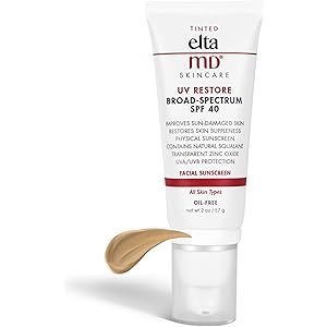 EltaMD UV Restore Anti Aging Face Moisturizer For Women Broad-Spectrum SPF 40, Tinted Face Sunscr... | Amazon (US)