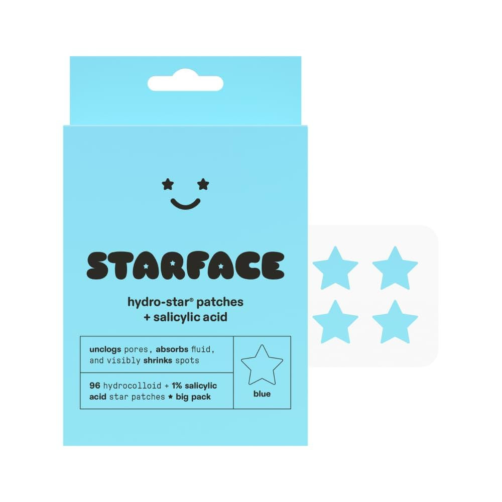 Starface Hydro-Star + Salicylic Acid BIG PACK, Hydrocolloid Patches With 1% Salicylic Acid, Helps... | Amazon (US)