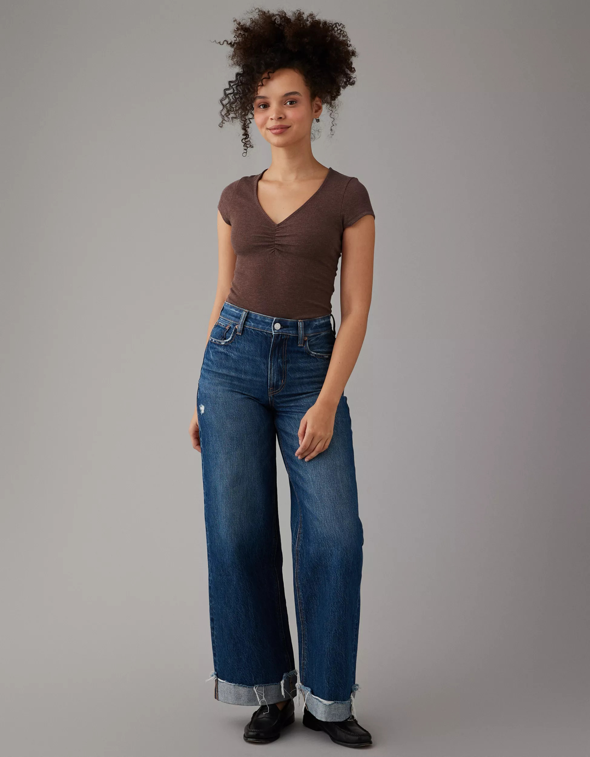 AE Cinch Front Bodysuit | American Eagle Outfitters (US & CA)