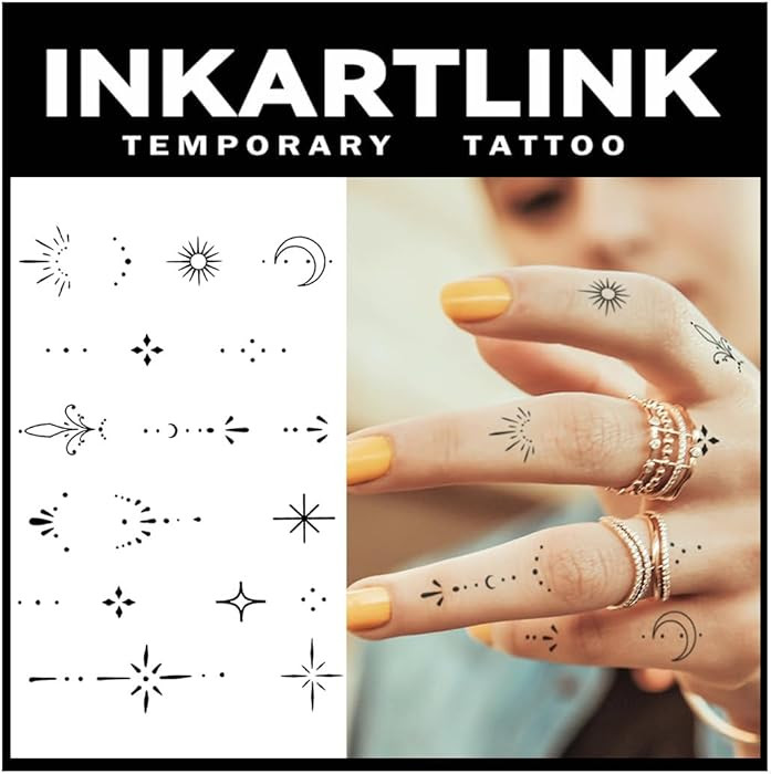Tattoo Tech, 2 Sheets Medium Semi Permanent Tattoo, Adult Art Design Temporary Tattoos, Lasts 1-2... | Amazon (US)