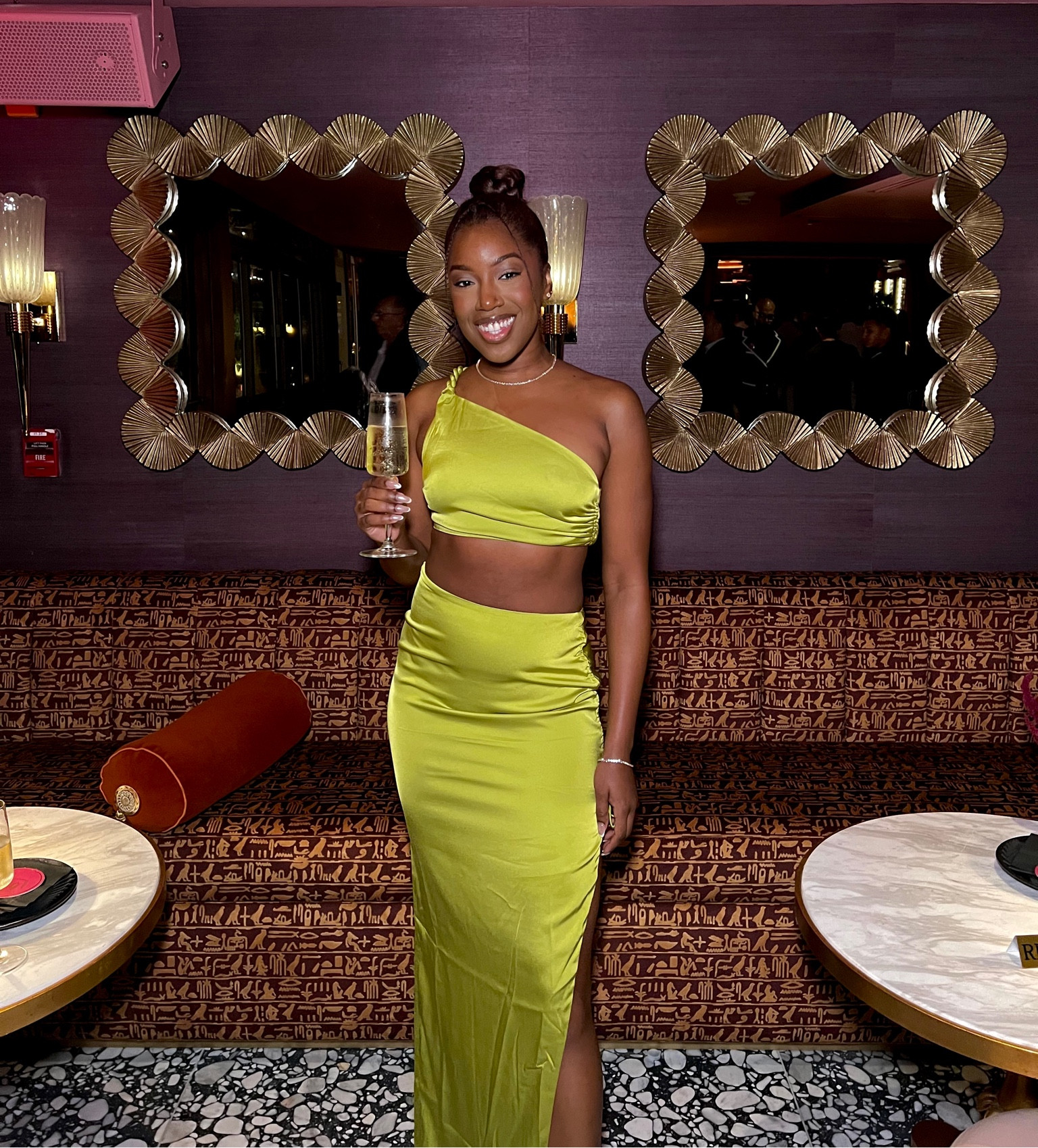Pear green outfit
Green two piece set 
Formal outfit
Wedding Guest Outfit
One shoulder green top
Thigh high split skirt 

#LTKfindsunder100 #LTKstyletip #LTKSeasonal