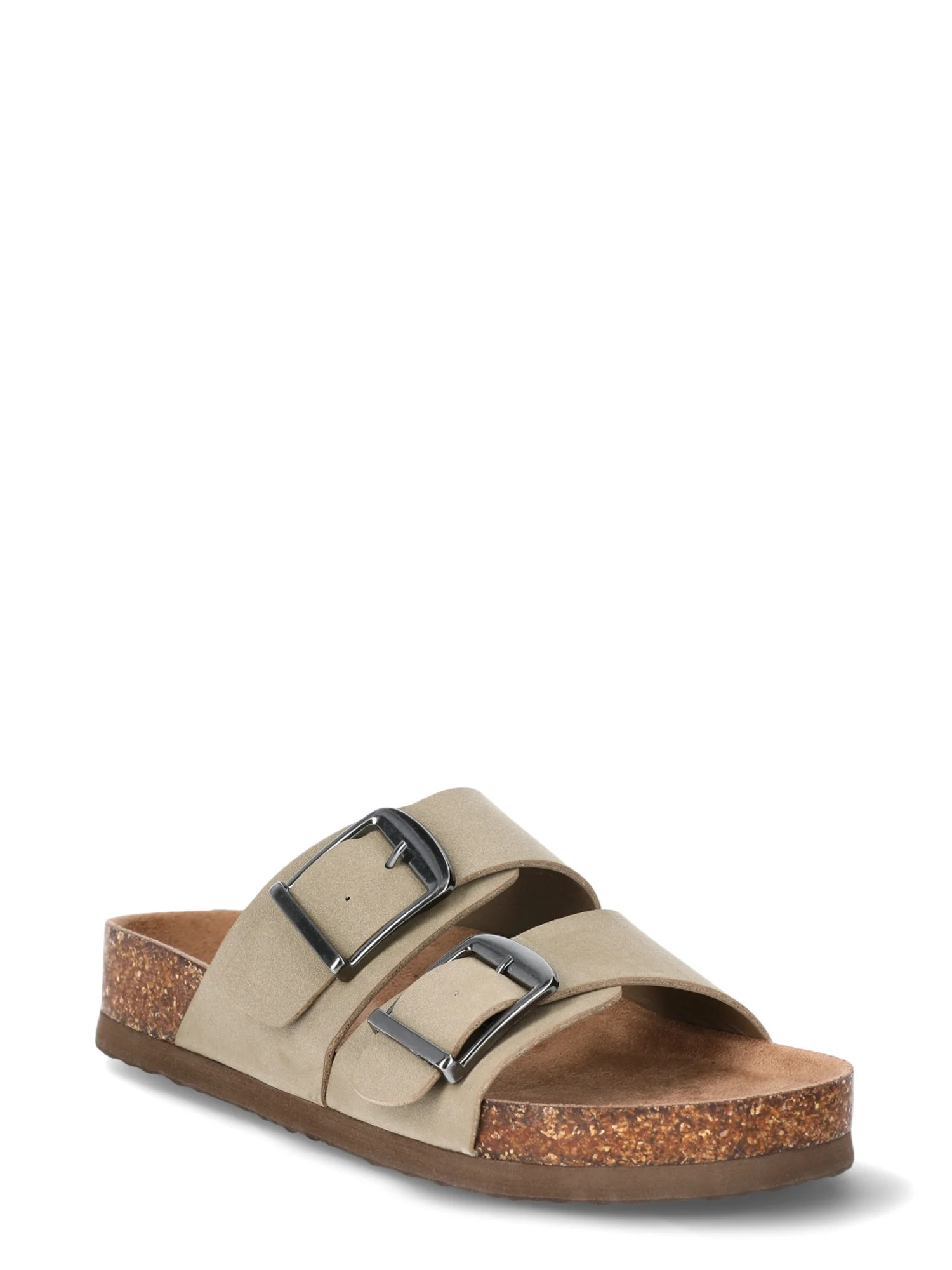 Time and Tru Women's Footbed Slide Sandals, Wide-Width Available | Walmart (US)