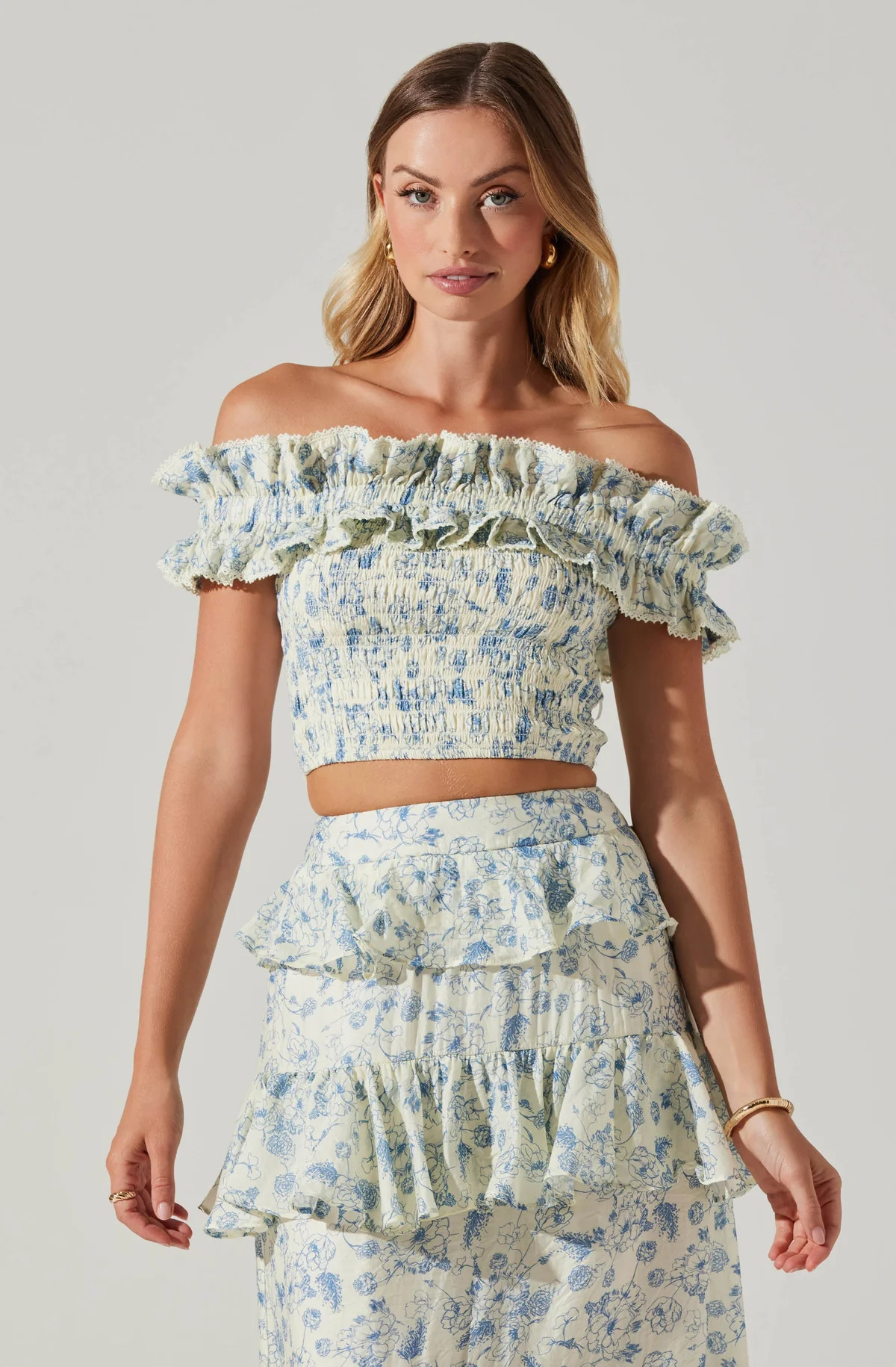 Foufette Off Shoulder Floral Top | ASTR The Label (US)