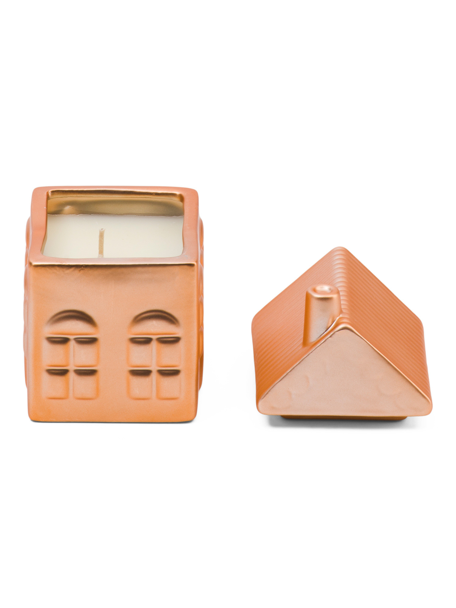 9oz Ceramic Balsam And Cedar House Shaped Candle | TJ Maxx