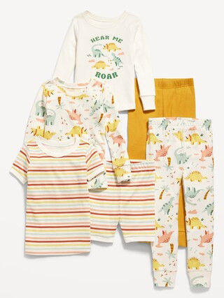 Unisex 6-Piece Printed Snug-Fit Pajama Set for Toddler & Baby | Old Navy (US)