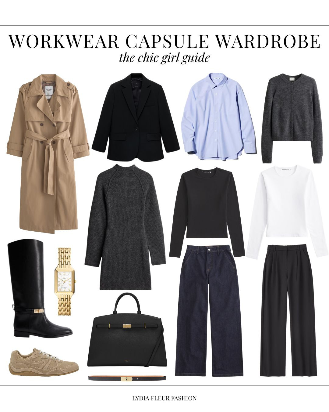 I’ve had so many requests for a workwear capsule so I’ve pulled together some collage inspo with pieces in stock now 🖤 if I worked in an office, these are exactly the outfits I’d wear. I’ll also be filming my own capsule soon using pieces already in my wardrobe! Linked everything below. Workwear capsule, smart casual office outfits, chic workwear, autumn capsule wardrobe, wardrobe staples, quiet luxury style 

 

#LTKuk #LTKautumn #LTKworkwear