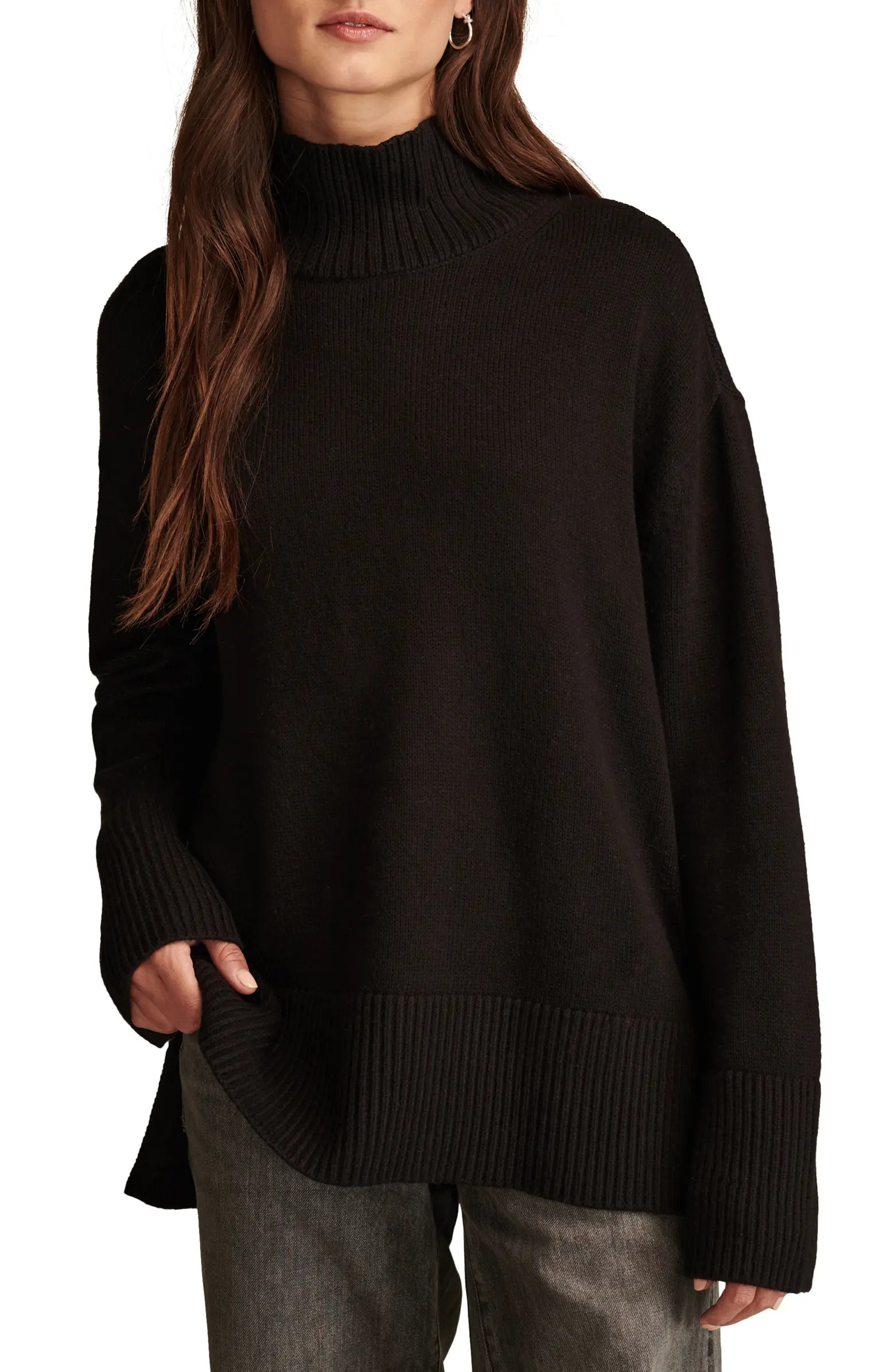 Cotton Blend Turtleneck Sweater | Nordstrom