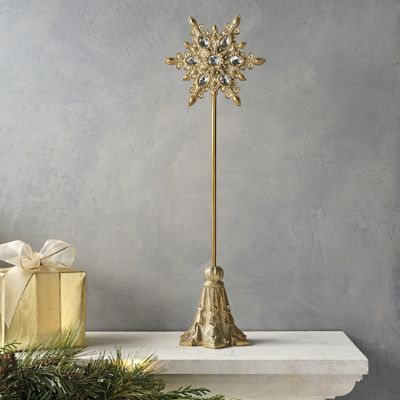 Jeweled Snowflake Tabletop Decoration | Frontgate | Frontgate