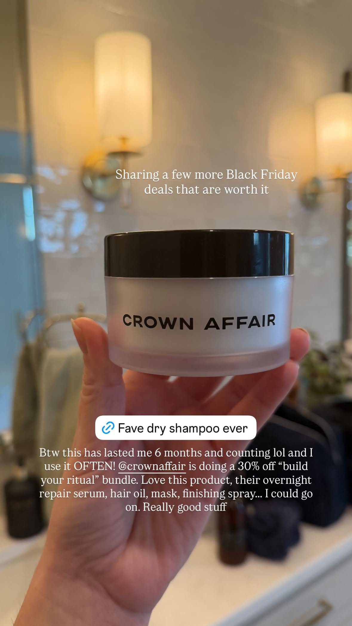 This has to be my FAVORITE dry shampoo! 

dry shampoo l crown affair 

 